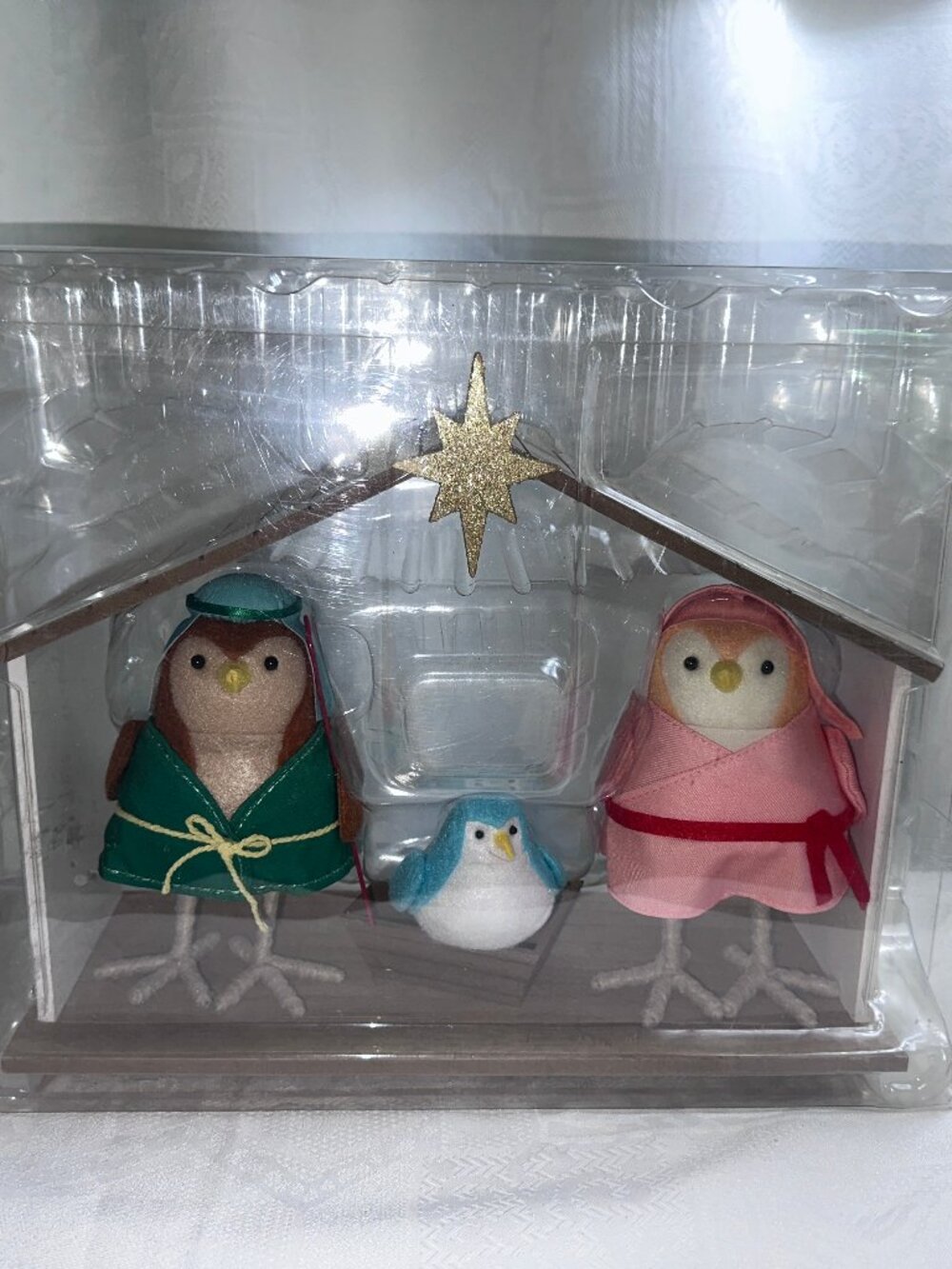Target Wondershop Christmas Featherly Friends NATIVITY 4 Piece Set 2023